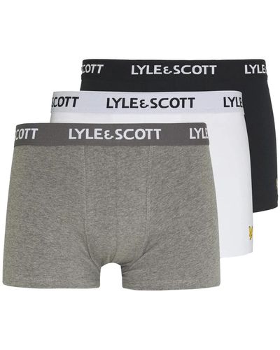 Lyle & Scott Bunte boxershorts - Grau