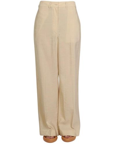 Lemaire Wide Trousers - Natural
