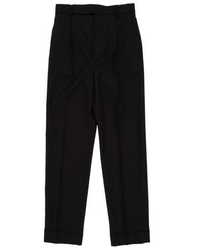 Saint Laurent Cropped Pants - Black