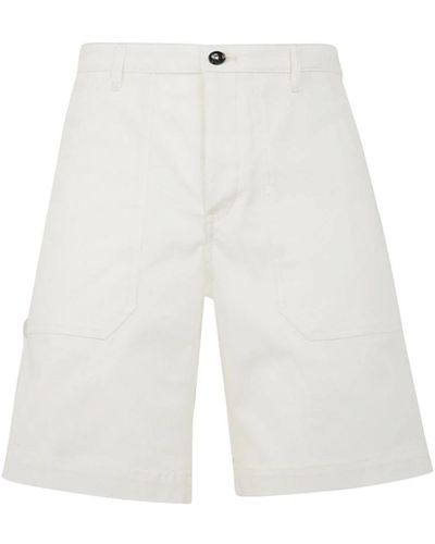 Nine:inthe:morning Long Shorts - White