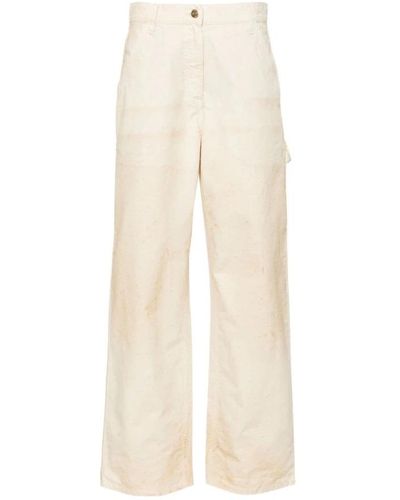 Golden Goose Wide Trousers - Natural