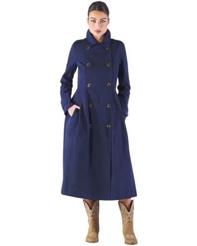 ALESSIA SANTI Cappotti invernali blu per donne
