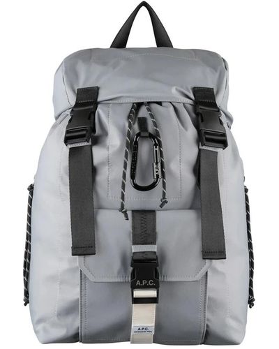 A.P.C. Backpacks - Grey