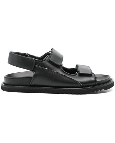 Doucal's Flat Sandals - Black
