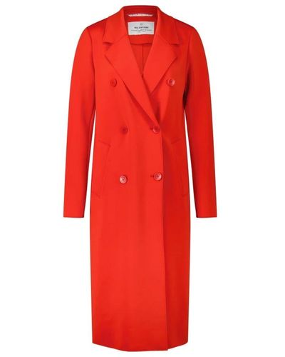 Milestone Double-Breasted Coats - Red