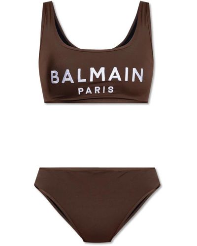 Balmain Swimwear > bikinis - Marron