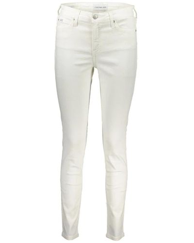 Calvin Klein Pantalones & jeans blancos de - Gris