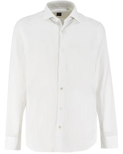 Fedeli Casual camicie - Bianco