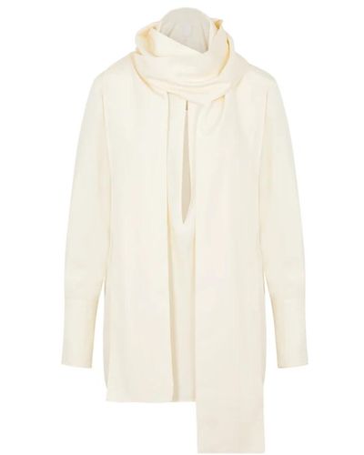 Givenchy Weiße seiden foulard bluse