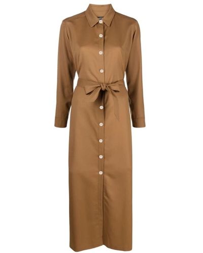 A.P.C. Shirt Dresses - Brown