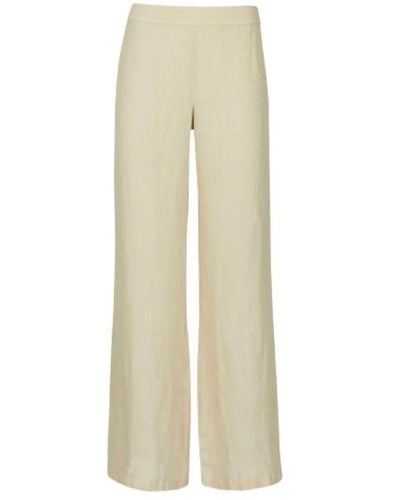 120% Lino Wide Trousers - Natural