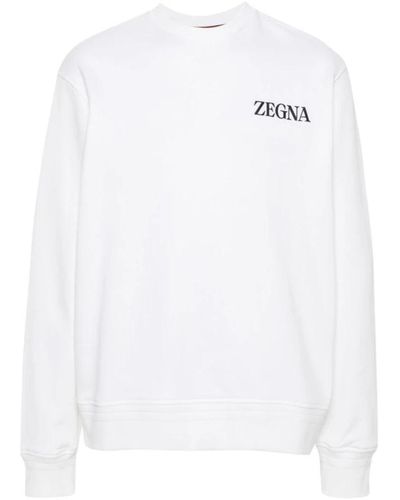 Zegna Sweatshirts - Weiß