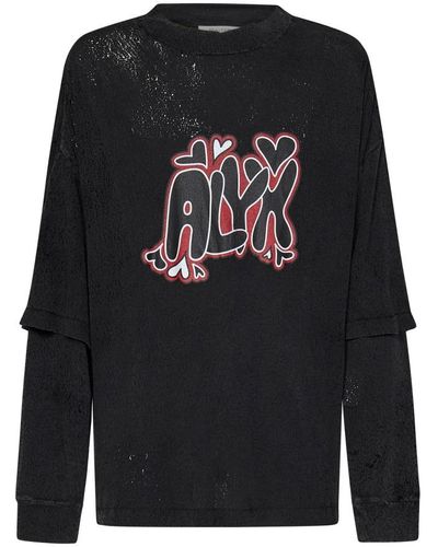 1017 ALYX 9SM Round-Neck Knitwear - Black