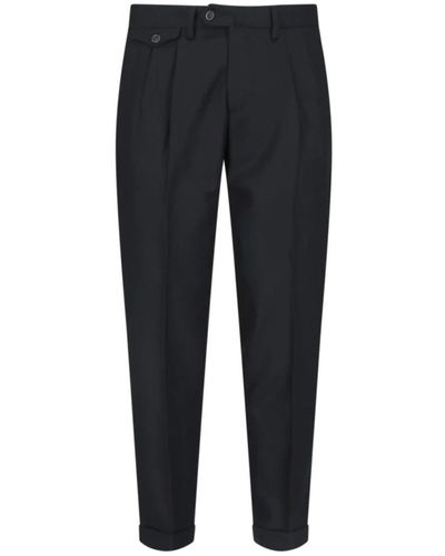 BRIGLIA Trousers > slim-fit trousers - Noir