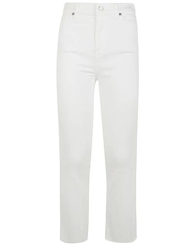7 For All Mankind Straight Jeans - White