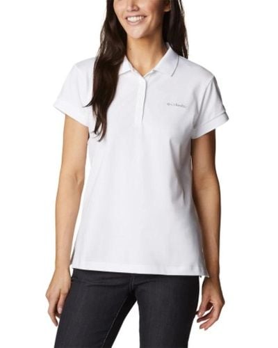 Columbia Camiseta polo mujer - Blanco