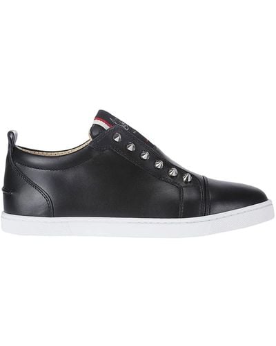 Christian Louboutin Schwarze sportschuhe für frauen mit nieten