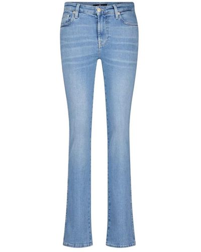 7 For All Mankind Jeans de denim clásico pierna recta - Azul