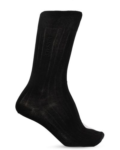 Versace Socken mit logo - Schwarz