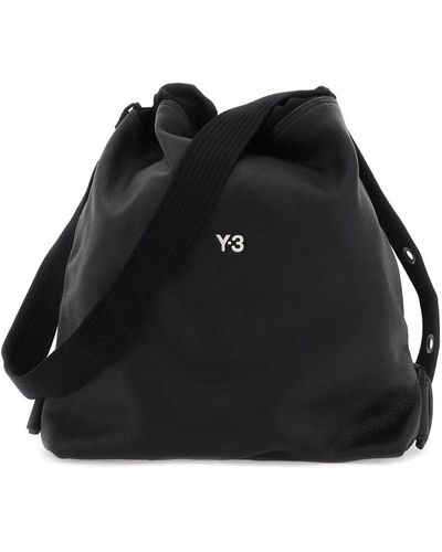 Y-3 Luxus gym duffle tasche mit kontrastierendem logo - Schwarz