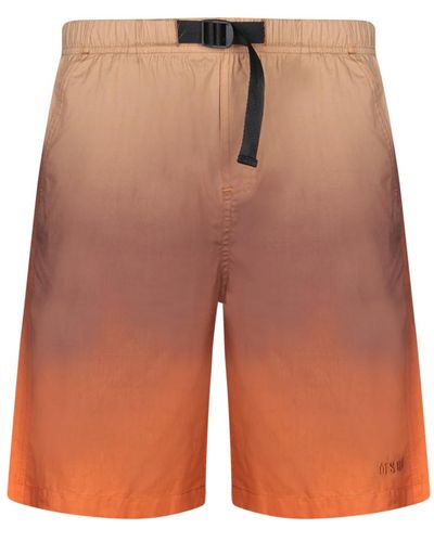 MSGM Baumwoll bermuda shorts mit elastischem bund - Orange