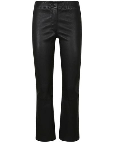 Arma Leather Trousers - Black