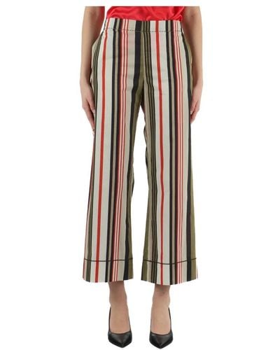 Maliparmi Pantalone mari stripes in cotone - Multicolore