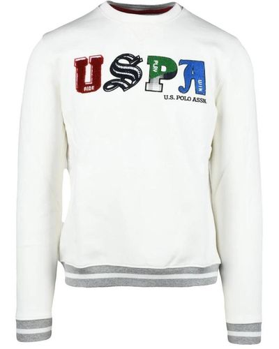 U.S. POLO ASSN. Round-Neck Knitwear - White