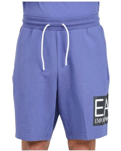 EA7 Short shorts - Blu