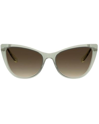 Love Moschino Transparente grüne sonnenbrille - Braun