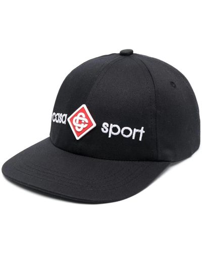Casablancabrand Logo cap für sportlichen stil - Schwarz