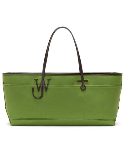 JW Anderson Anchor stretch canvas tote bag - Verde