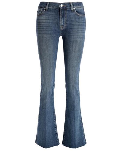 7 For All Mankind Blaue studded bootcut jeans 7 for all kind