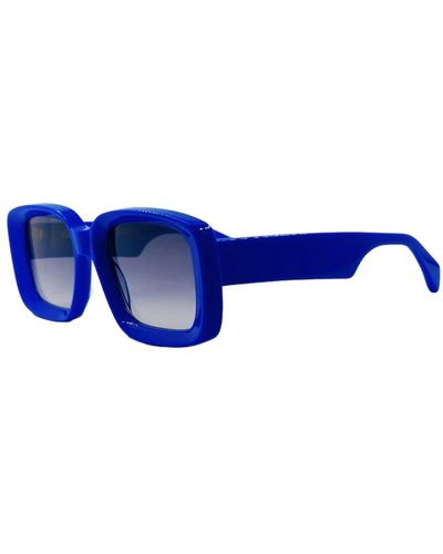 Kaleos Eyehunters Elektrisch blaue rechteckige sonnenbrille