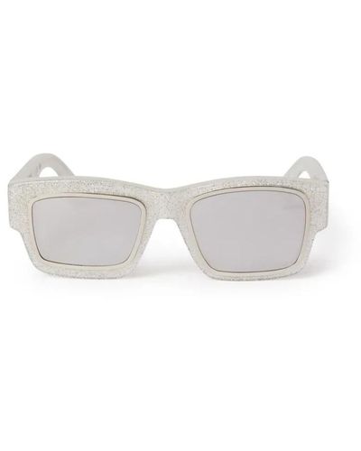 Palm Angels Raymond Square Frame Sunglasses - White