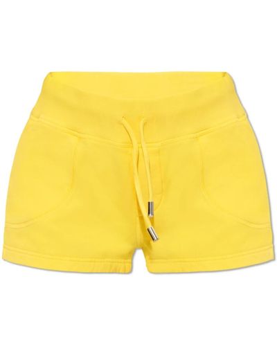 DSquared² Shorts con logo - Amarillo