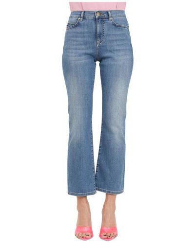 Pinko Jeans > cropped jeans - Bleu