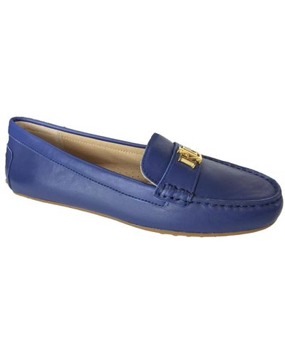 Ralph Lauren Barnsbury flats driver moccasins - Blau