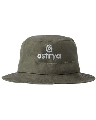 Ostrya Logo print bucket hat - Grün