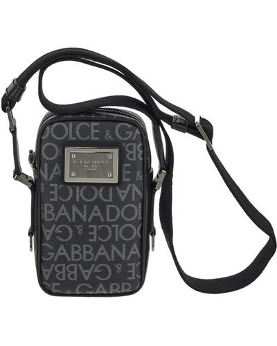 Dolce & Gabbana Stilvolle logo crossbody tasche - Schwarz
