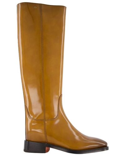 Santoni High Boots - Brown