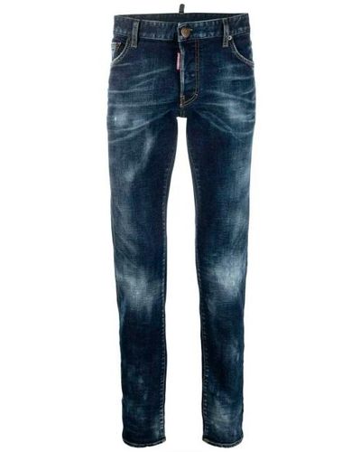 DSquared² Slim jeans mit kanada flagge patch - Blau