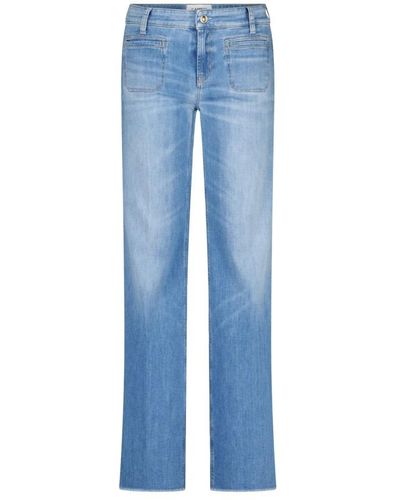 Cambio Wide leg jeans tess - Blau