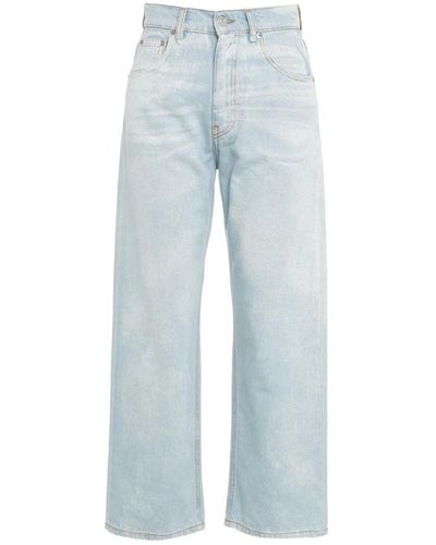 Mauro Grifoni Mom fit jeans mit gürtelschlaufen - Blau