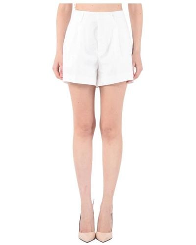Dondup Shorts in cotone modello lori - Bianco