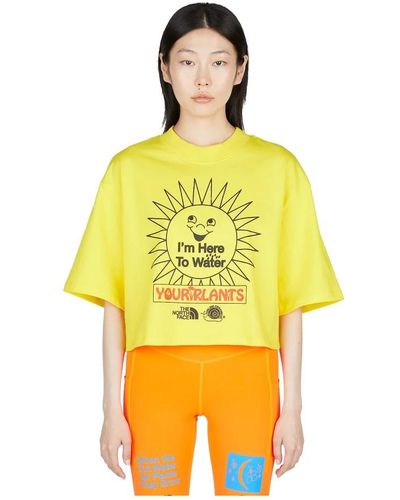 The North Face Camiseta corta estampada - Amarillo