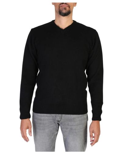 Cashmere Company Luxuriöser cashmere v-ausschnitt pullover - Schwarz