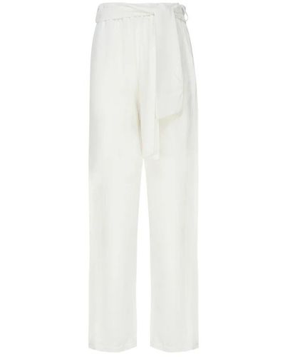 Mariuccia Milano Straight Trousers - White