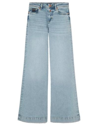 Versace Jeans Couture Jeans a gamba larga - blu