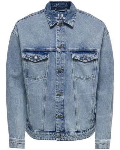 Only & Sons Denim jacke - Blau